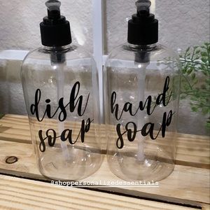Hand soap and Dish soap